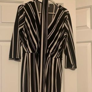 H&M b&w dress